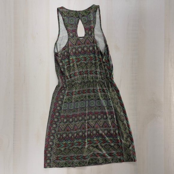 PATAGONIA womens printed dress organic cotton lyocell travel green XS - Picture 7 of 9